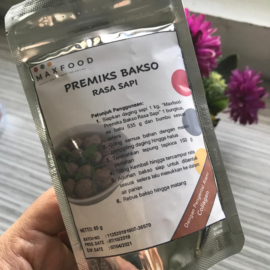 

MAXFOOD - Tepung Bakso Dengan Collagen / Pengenyal Bakso 80Gram