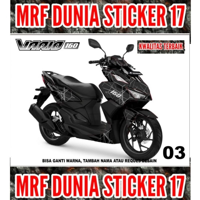 Sticker decal Vario 160 Full Body  Decal Motor Vario 160 Sticker Motor Vario 160 Decal Sticker Motor