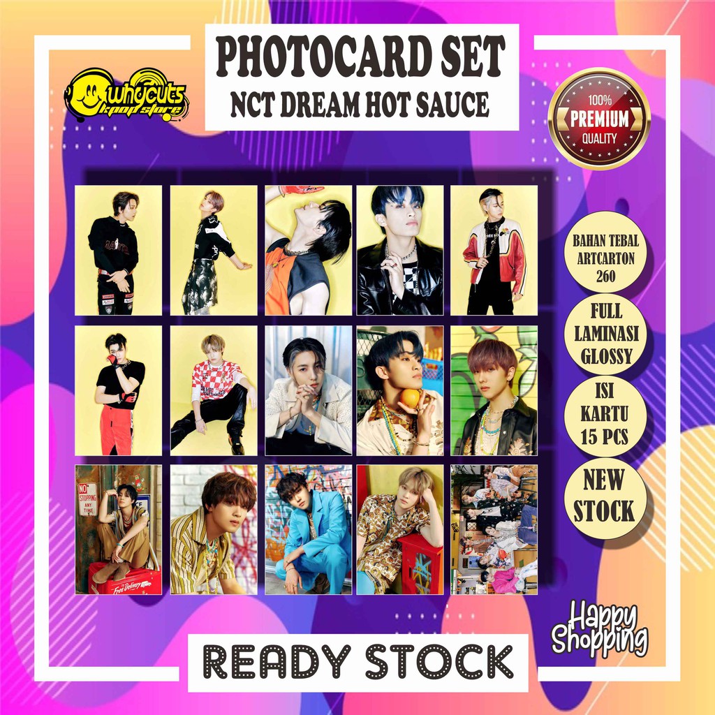 PHOTOCARD SET &amp; POSTER SET NCT DREAM HOT SAUCE NEW !! (READY STOCK)