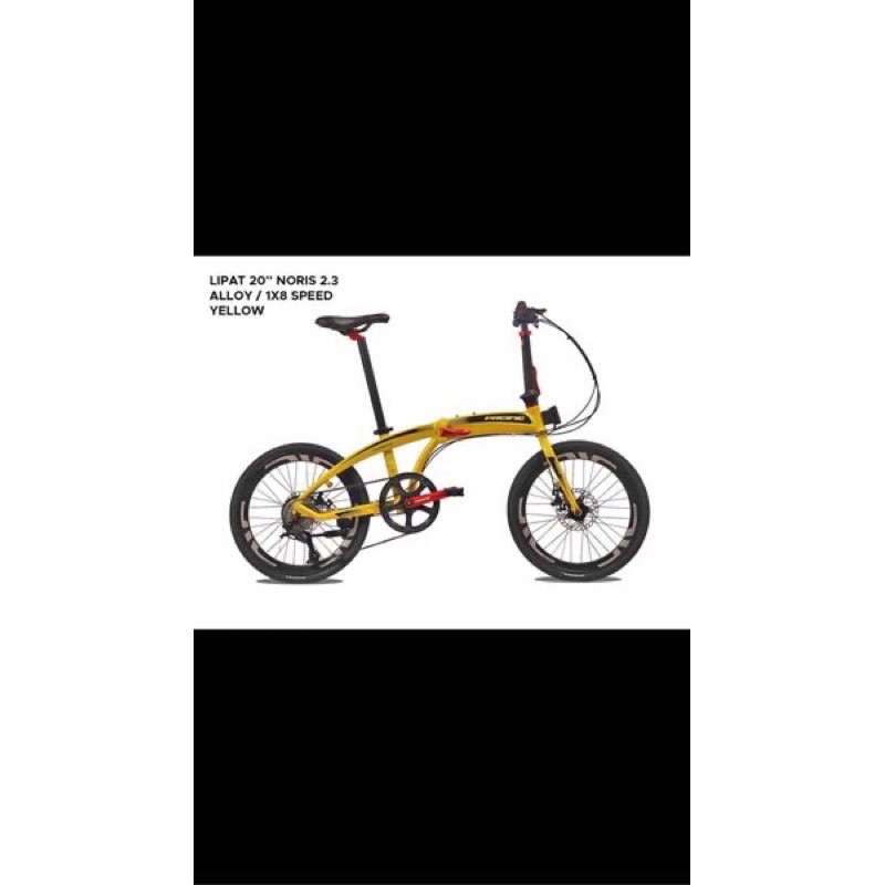 sepeda lipat pacific noris 2.3 ban 22 inch 451