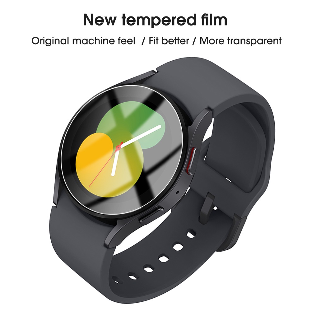 Pelindung Layar Tempered Glass HD Transparan Anti Gores 40mm 44mm Untuk Samsung Galaxy Watch 5