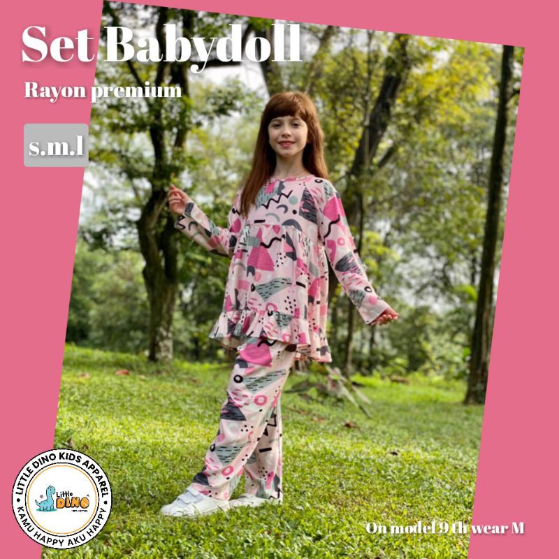 baju tie dye anak perempuan baby doll