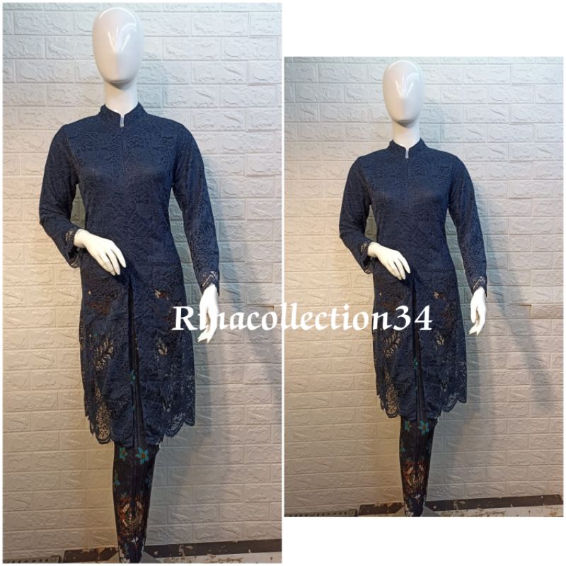 Kebaya Modern. Kebaya Tunik Busui. Kebaya Tunik Resleting Depan. Busui Friendly. Grosir Tanah Abang