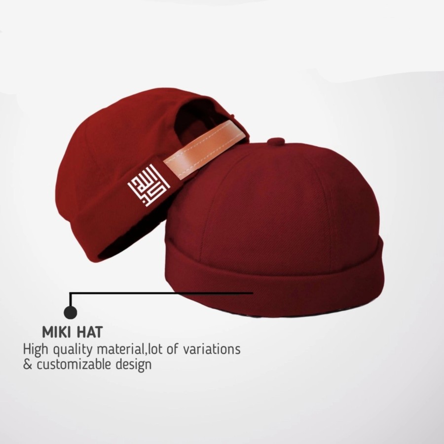Mikihat / Peci Uas  / Peci Miki Hat / Peci Pria / Peci Brimles / Peci Logo Allahuakbar