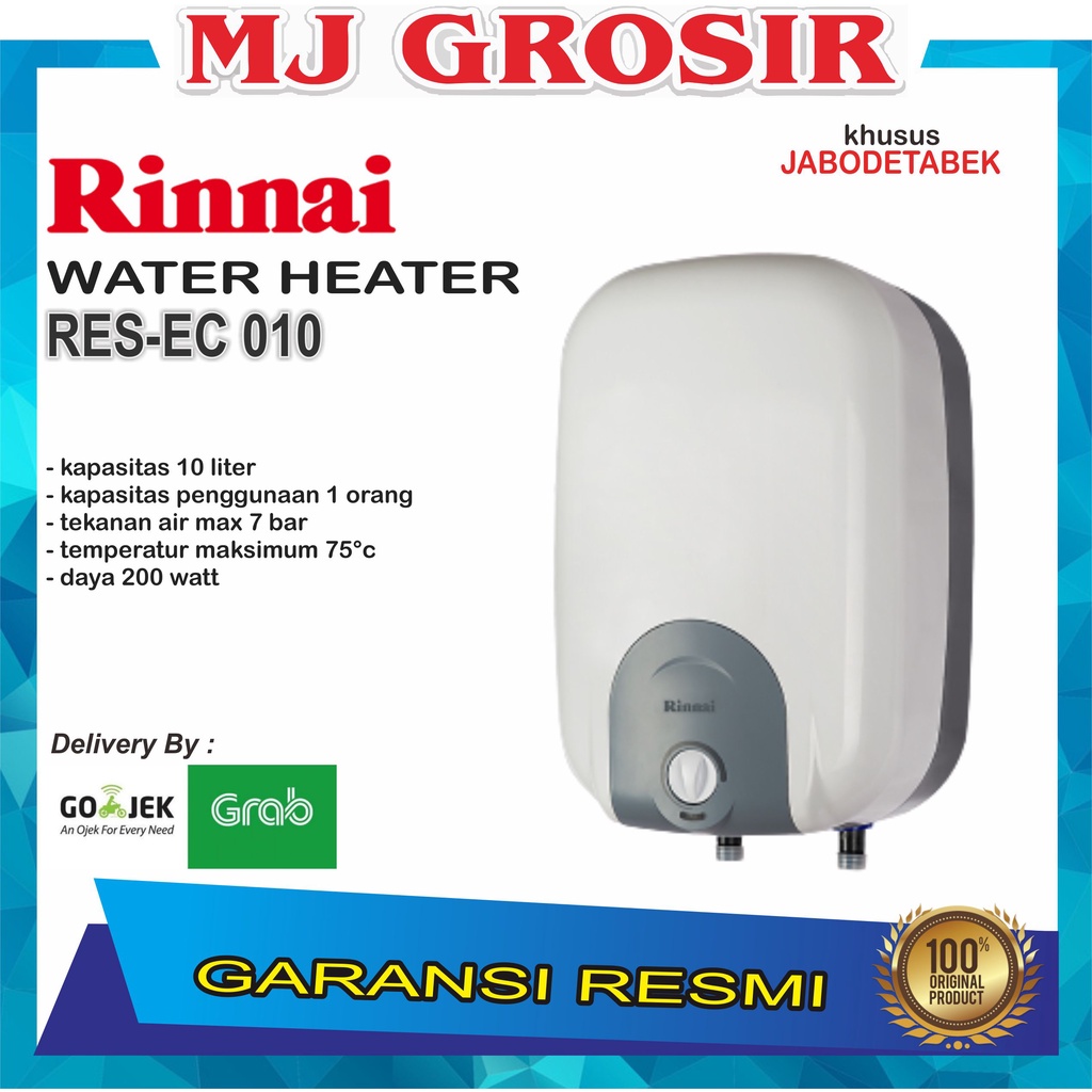 PROMO WATER HEATER RINNAI RES EC 010 PEMANAS AIR