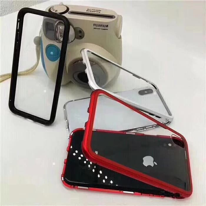 Case Magnetic FOR IPHONE 5  Premium 2 in 1 Glass Transparant ACC
