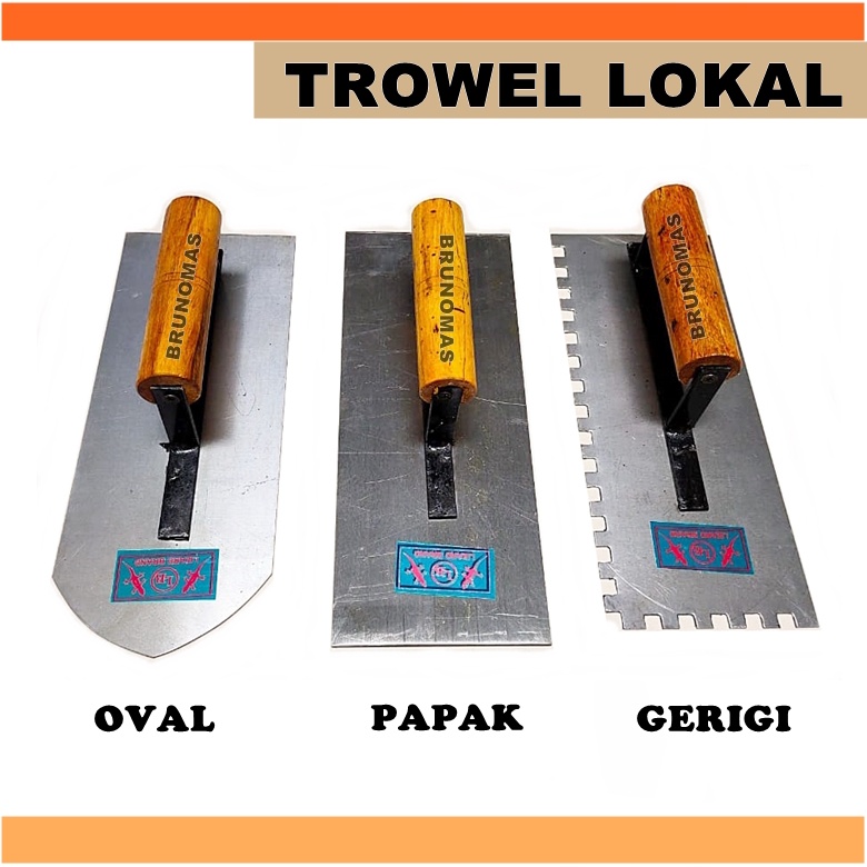 TROWEL LOKAL Plat Baja - Roskam Plester Kuat & Lentur