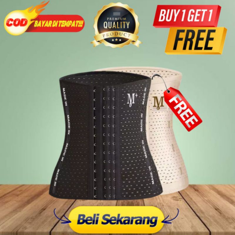 BUY 1 GET 1 KORSET MADE IN M+ PELANGSING BADAN STAGEN PENGECIL PERUT BUNCIT CORSET PEMBAKAR LEMAK OLAHRAGA WANITA