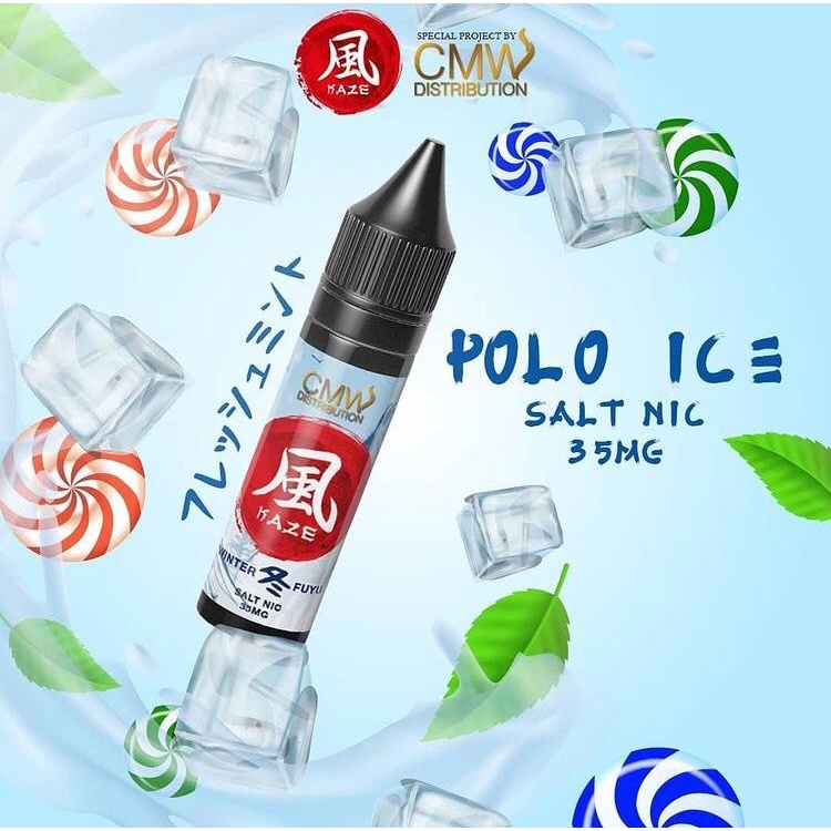 Kaze Winter Fuyu Polo Ice Salt Nic 15ML by Emkay x CMW