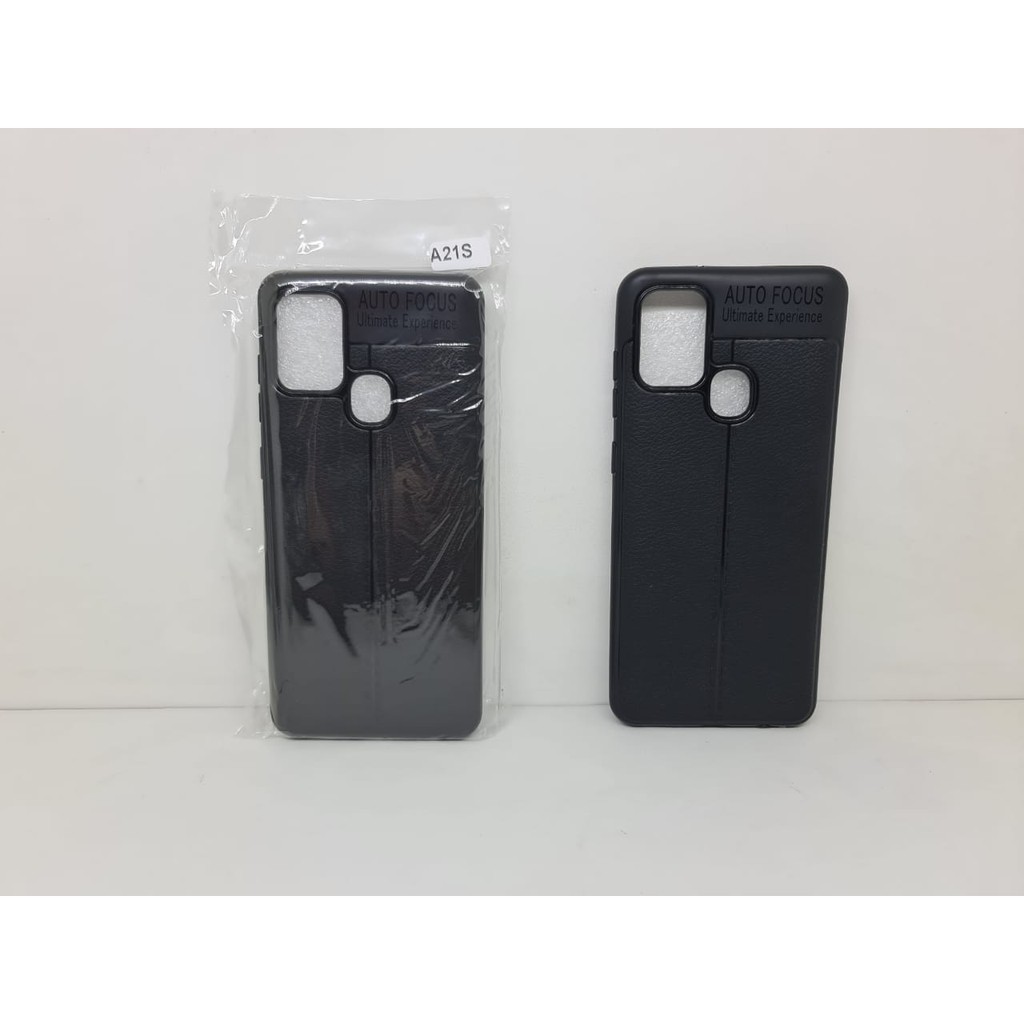 Auto Fokus Samsung A21s 6.5 inchi Leather Soft Case Samsung A21S A217F AUTOFOCUS Motif Kulit Jeruk