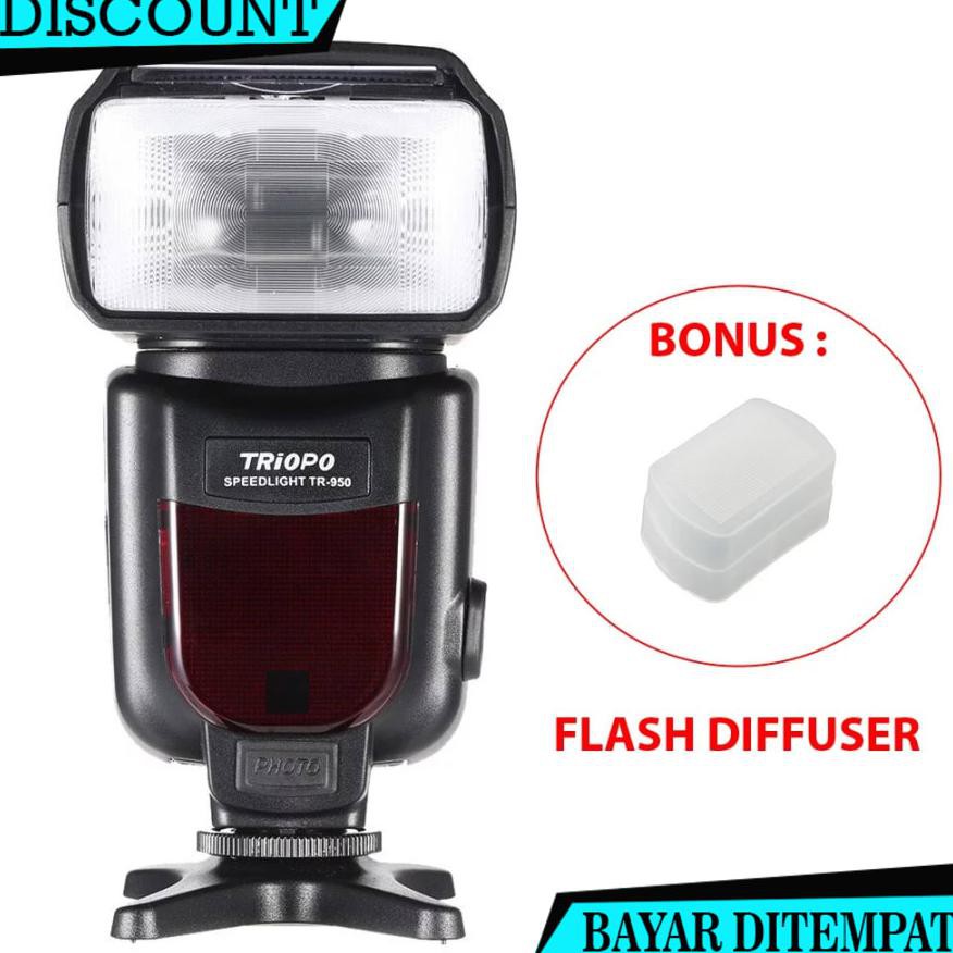 (BAYAR DITEMPAT) TRIOPO FLASH TR-950 - NON TTL - UNIVERSAL CANON NIKON SONY FUJIFILM NA2626