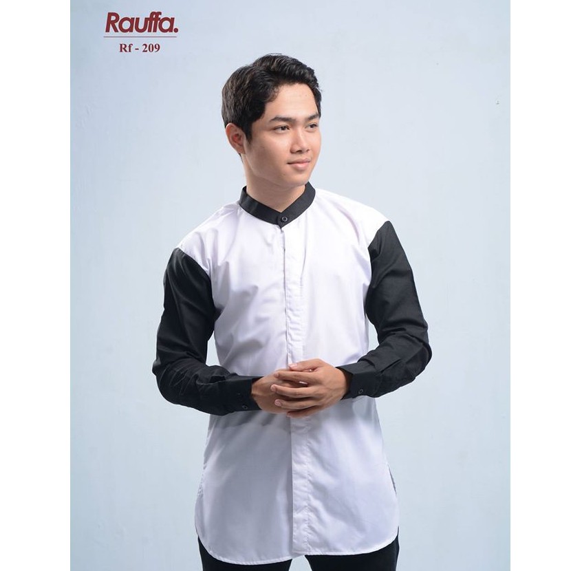Baju Koko Rauffa Atasan Pria Polos