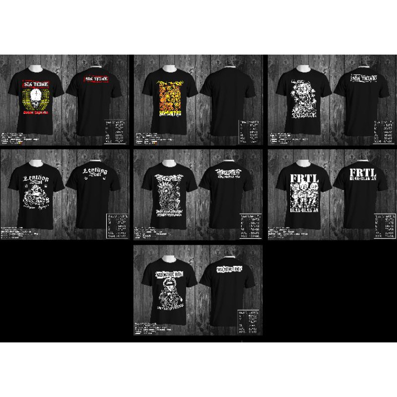kaos punk grosir campur resmi lisensi