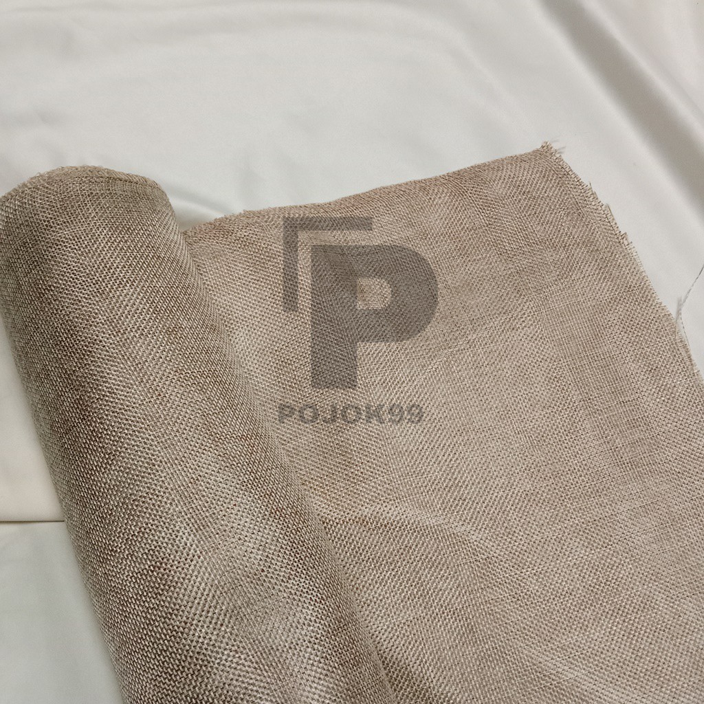 Kain Goni Import/Goni Lembaran/Kain Goni Rustic Warna Natural