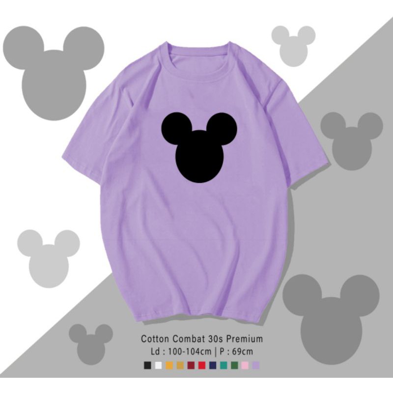 T-SHIRT / TUMBLR KAOS MICKEY HEAD POLOS OVERSIZE PREMIUM