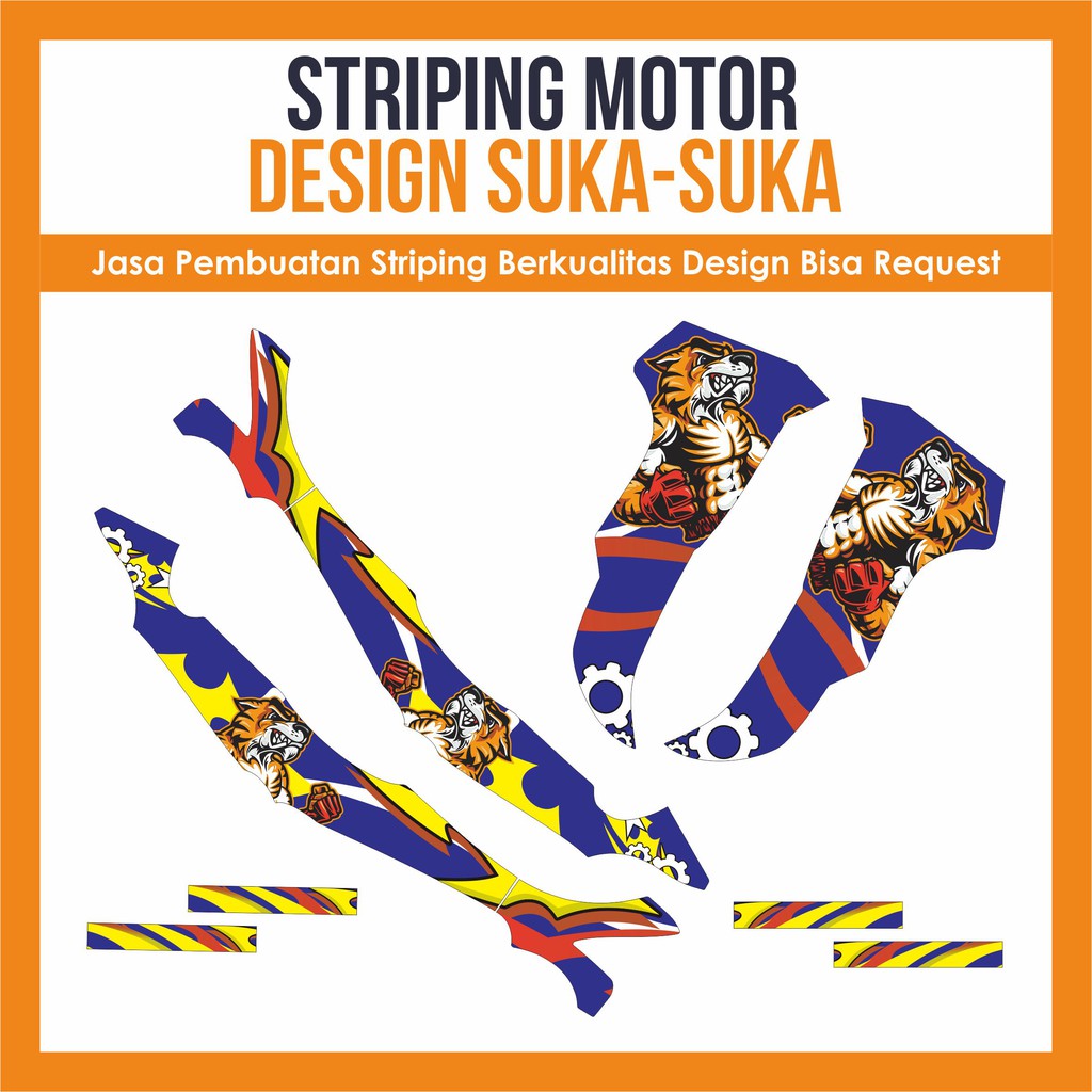 Striping Decal Lis Jupiter Z Burung Hantu Burhan Full Body Wrap