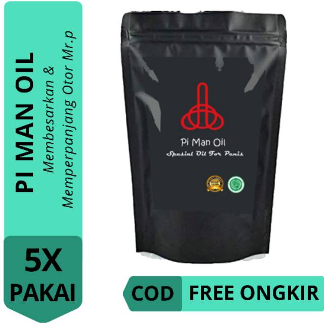 {PI MAN OIL} Spesialis Minyak Membesarkan & Memperpanjang Mr.P - Kemasan 5x Pakai - COD