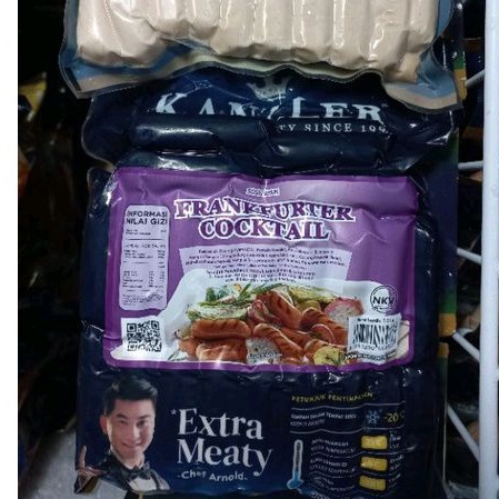 

Sosis ayam Kanzler Sosis Kanzler Frankfurter Cocktail 500g