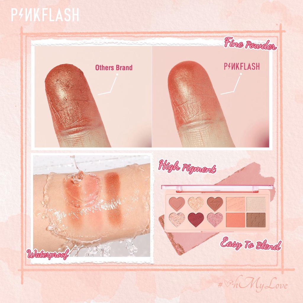 PINKFLASH 4in1 Multi Face Palette Eyeshadow / Blush / Highlighter / Contour