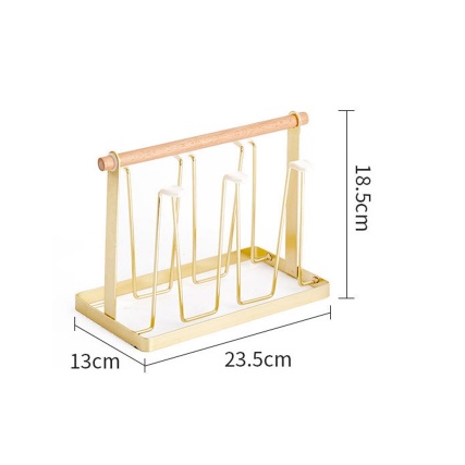 Rak Gelas Gantung 6 Slot / 6 Slot Cup Holder / 6 Slot Cangkir Tempat Gelas