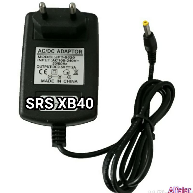 Adaptor Speaker Sony SRS XB-40 9,5v Charger Portable XB40 Dc 9.5v AC-E9522