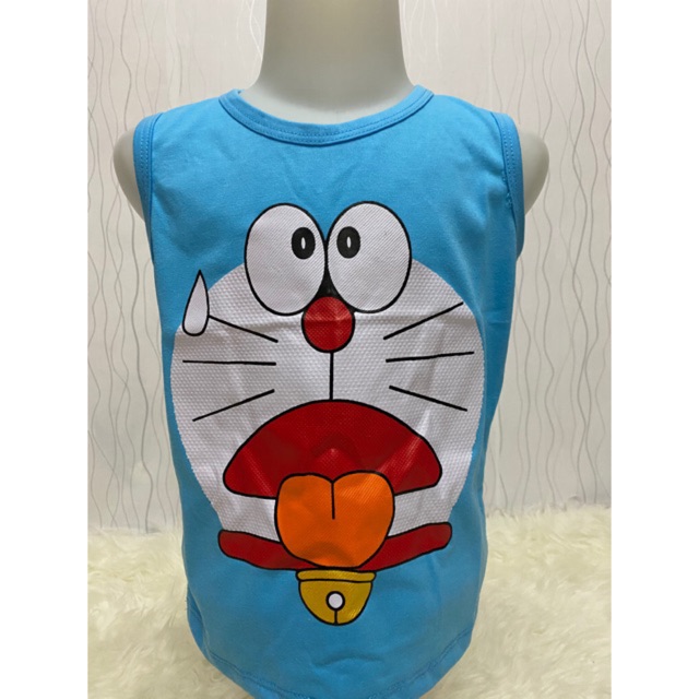 SINGLET anak2  (DORAEMON) 2-9 tahun