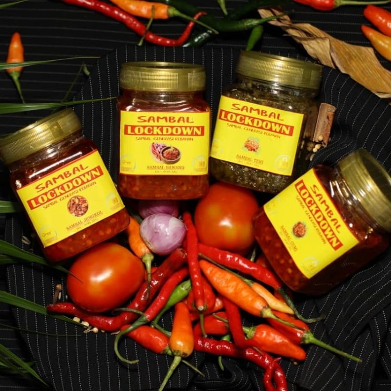 

Sambal Lockdown sambel kemasan Jar 200gr beraneka Sambal