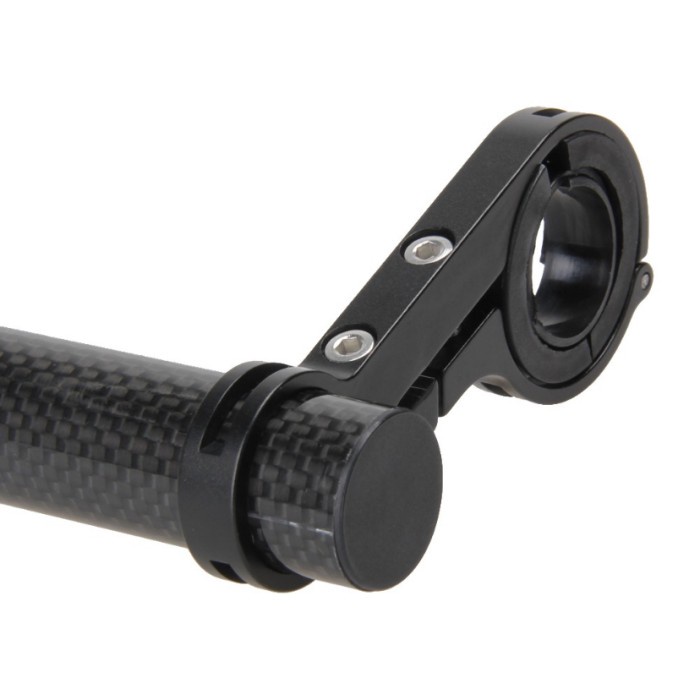 Extender Handlebar Stang panjang 20 cm Carbon Adaptor Bracket Mounting