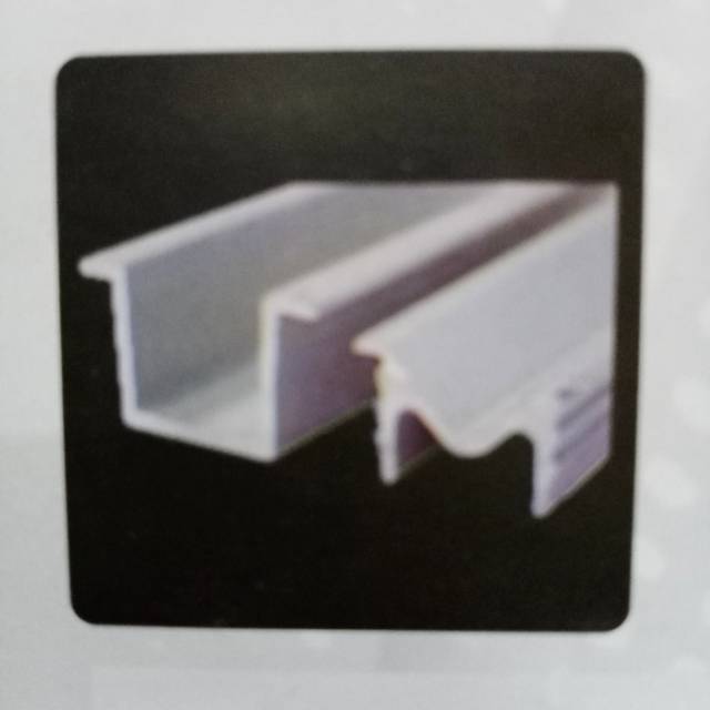 Rel lemari sleding huben 338 + roda plastik 338 huben