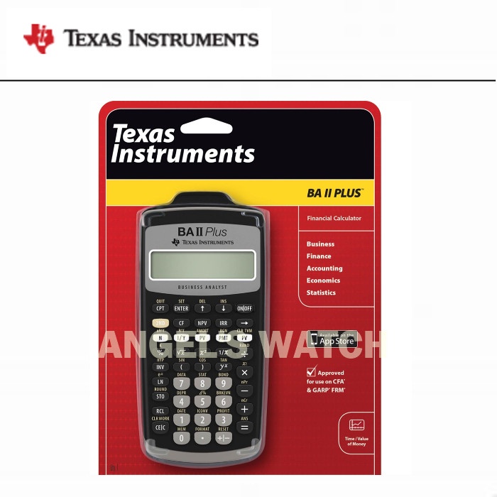 Texas Instruments BA II Plus Financial Calculator Sekolah Kuliah