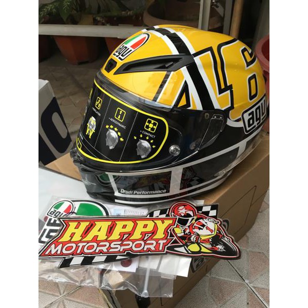 HELM AGV CORSA R VR46 GOODWOOD EUROFIT SIZE M L XL ORIGINAL ITALY