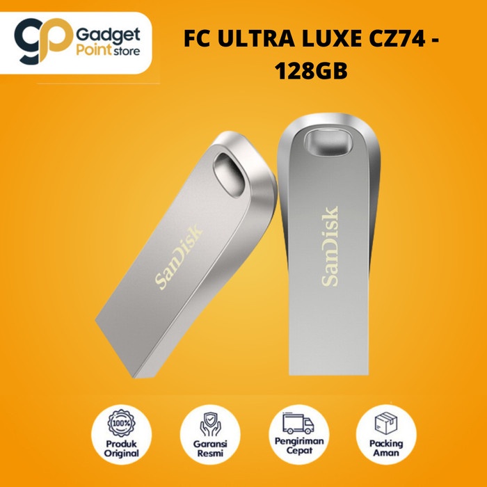 Flashdisk Sandisk Ultra Luxe CZ74 128GB up to 150Mbps- Garansi Resmi