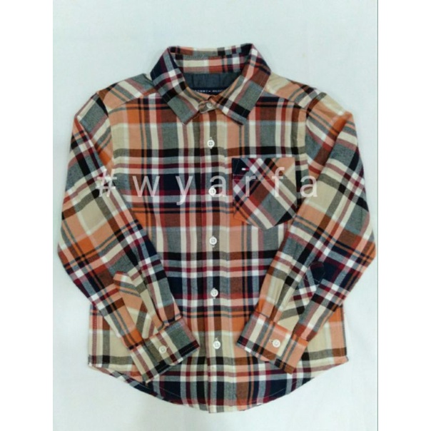 Pakaian Baju Kemeja Anak Laki-Laki Branded Tommy Hilfiger KM 005