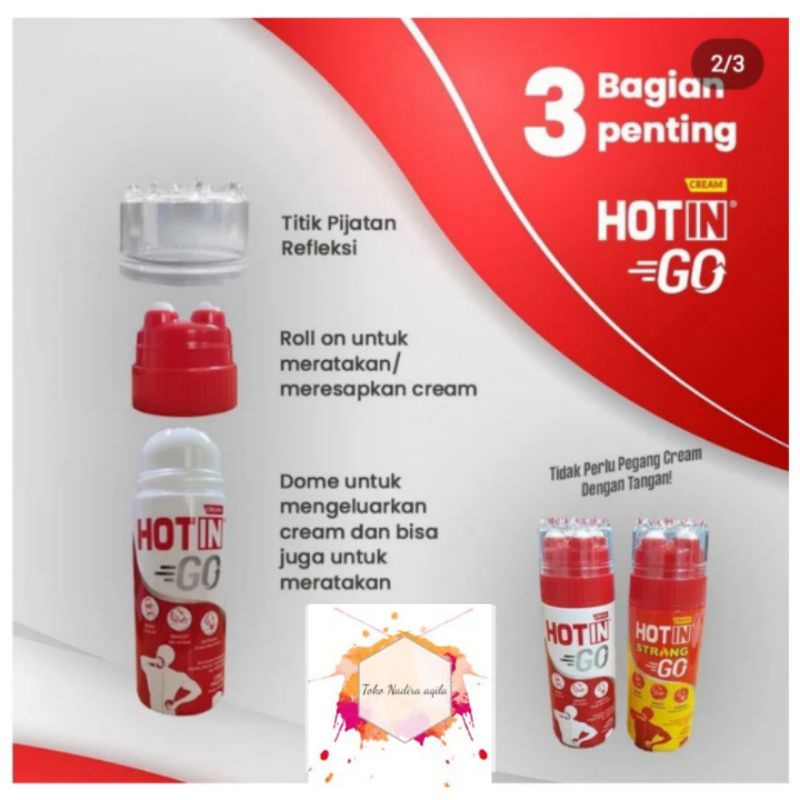 Hotin Go 100 gr  || Hotin Go Roll On 4 in 1 || mangatasi nyeri sendi dan keram