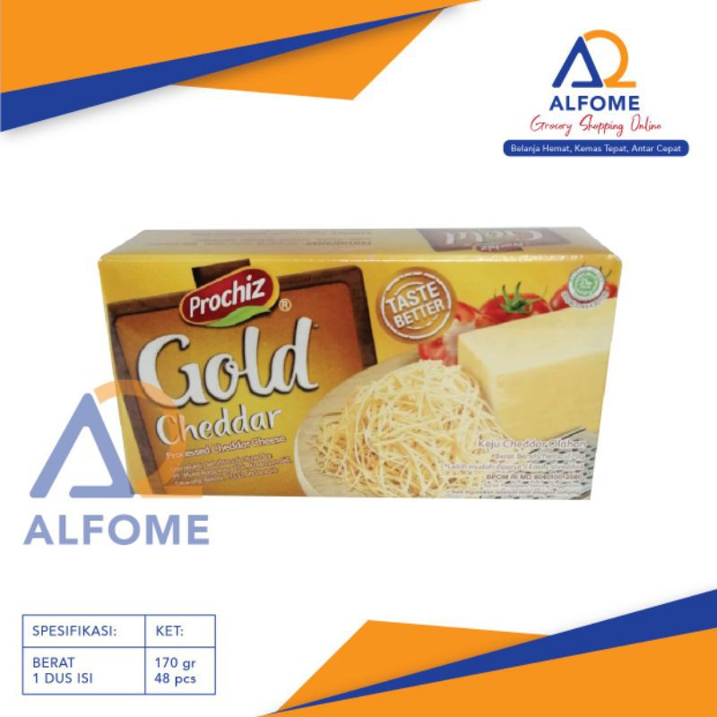 

Keju Prochiz Gold cheddar 170Gram/ Keju Prochiz Murah Meriah