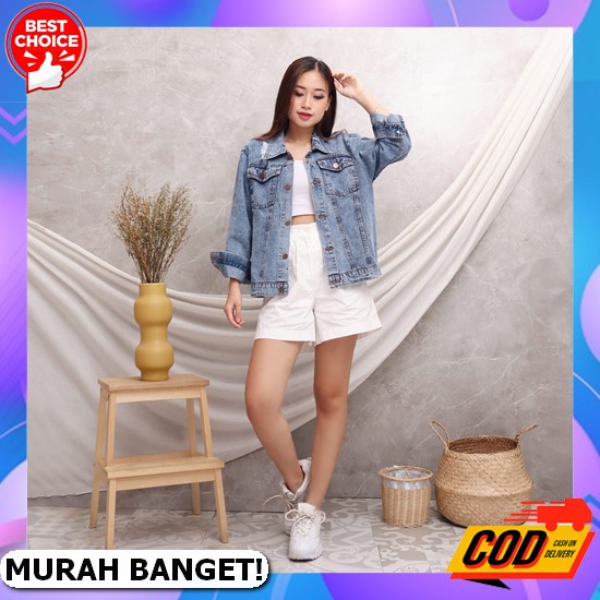 - Jaket Jeans Import Bangkok Premium Sobek Hl854 Jaket J Mk819 [Jaket Nirina Ro]Jaket Wanit Hopylovy