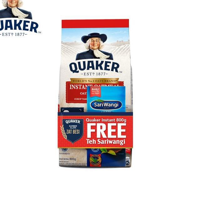 

[KODE 436] Quaker Instant 800 gr (FREE Teh Sari Wangi) TERLAKU..!!