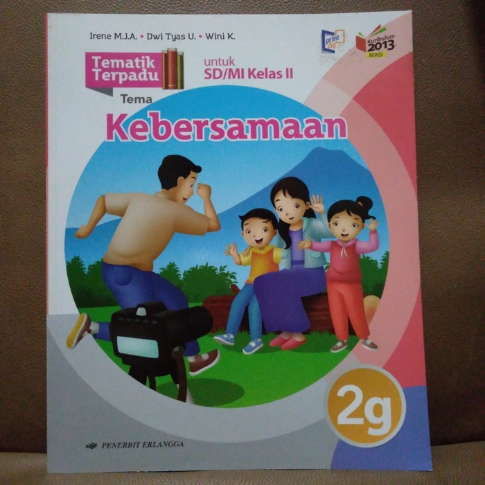 

❤BISA COD❤ BUKU TEMATIK TERPADU 2G KELAS 2 SD IRENE ERLANGGA K13N