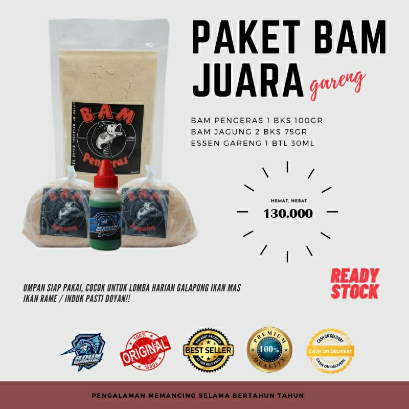 Paket BAM Juara ESSEN GARENG dan JAGUNG dari Adun Mancing