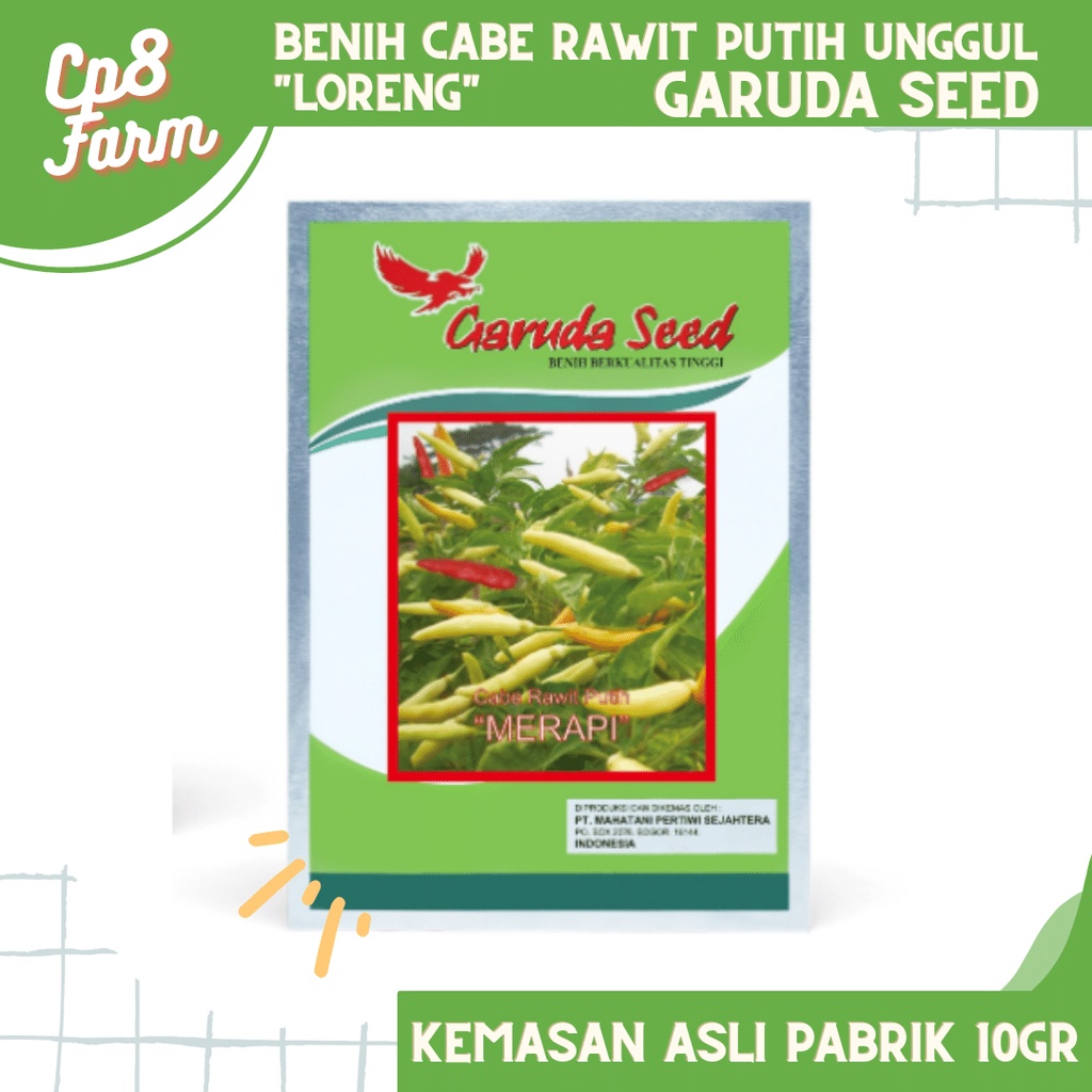 Benih Bibit Cabe Rawit Putih Merapi Garuda Seed