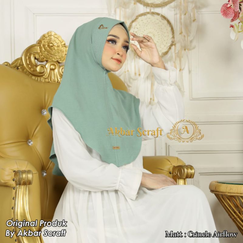 Jilbab Simple Daily Mini Oval 14 As ORI Akbar Scraft