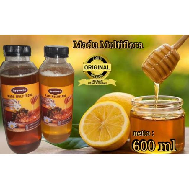 

Madu Multiflora Asli Murni PREMIUM 600 ml