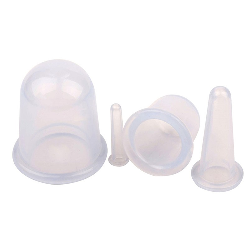 

CkeyiN 4Pcs Kop Silikon untuk Pijat Wajah / Tubuh