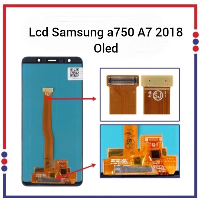 LCD TOUCHSCREEN SAMSUNG A7 2018 / A750 / A750F ORIGINAL OLED