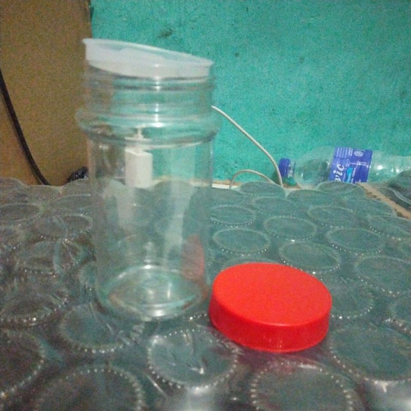 Botol sambel / bawang goreng stik 150Ml tutup dan merah