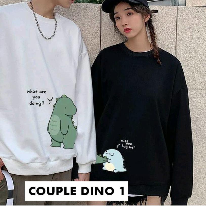 ❄ SWEATER COUPLE SWEATER CUTE DINO / SWEATER KEKINIAN ➯