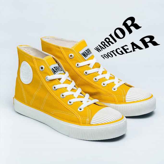 Sepatu Warrior Classic Kuning HC - Warrior Shoes Classic Yellow White HC