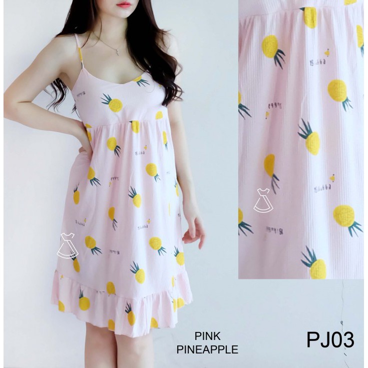 PJ03 - PIYAMA DASTER IMPORT ADEM WANITA LUCU MURAH