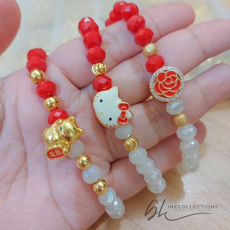 Gelang Kristal Liontin Xuping | Gelang Tangan Wanita Spacer Emas Xuping | Gelang Emas Xuping Awet Ta