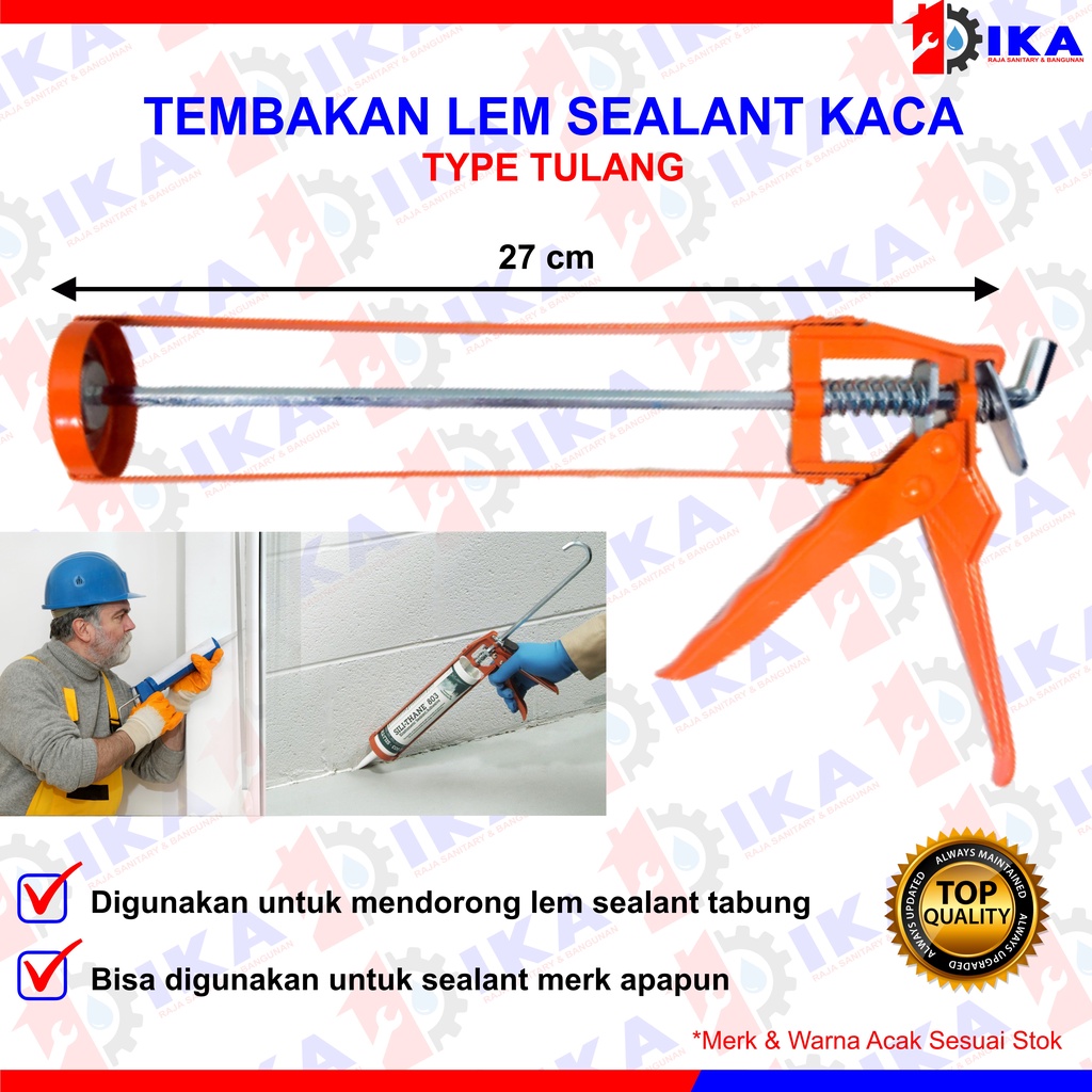 Tembakan Lem Kaca Botol Silicone Sealant / alat tembak kaleng &amp; tulang alumunium kuat original